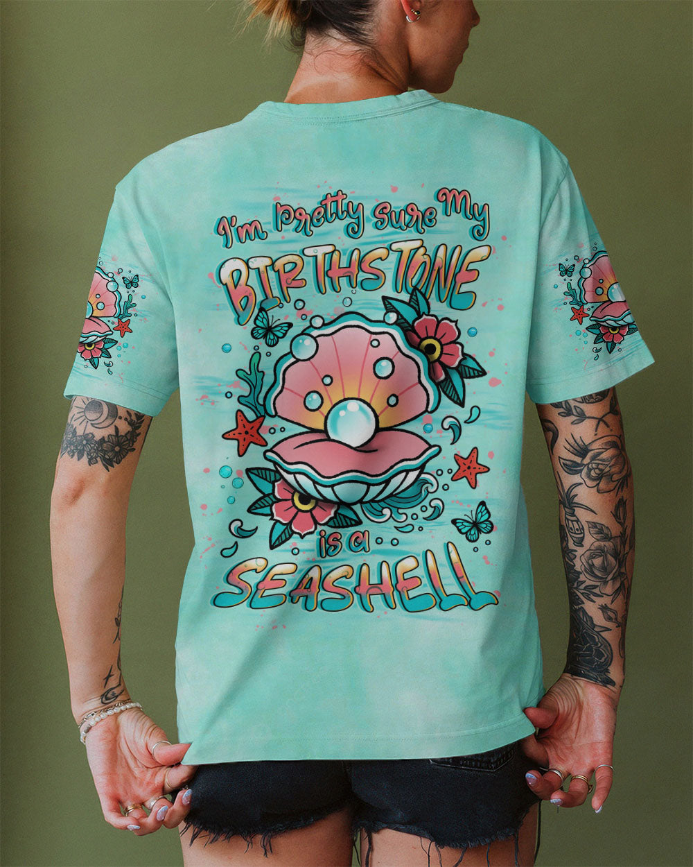 BLISSCORNERS I'M PRETTY SURE MY BIRTHSTONE IS A SEASHELL ALL OVER PRINT