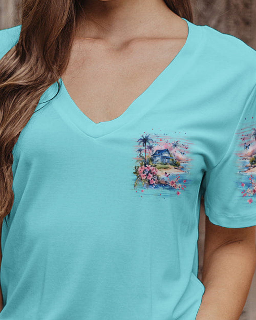 BLISSCORNERS HEAVEN IS A COTTAGE BY THE SEA ALL OVER PRINT