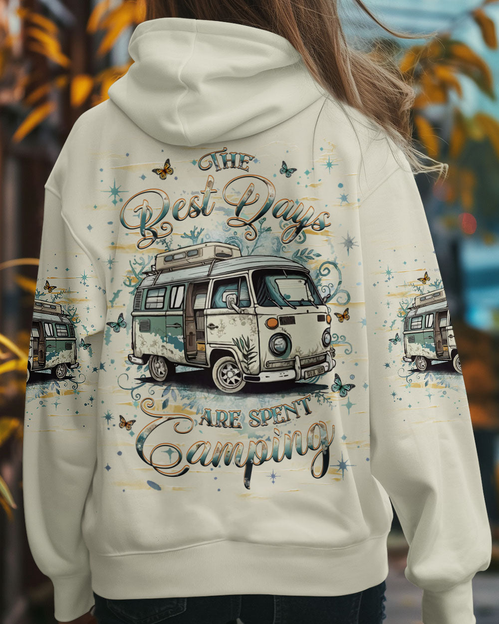 BLISSCORNERS THE BEST DAYS ARE SPENT CAMPING ALL OVER PRINT