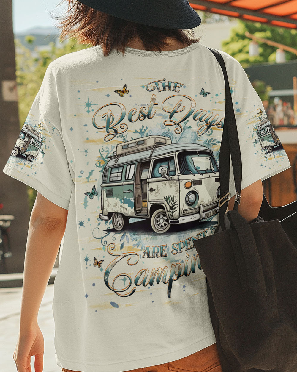 BLISSCORNERS THE BEST DAYS ARE SPENT CAMPING ALL OVER PRINT