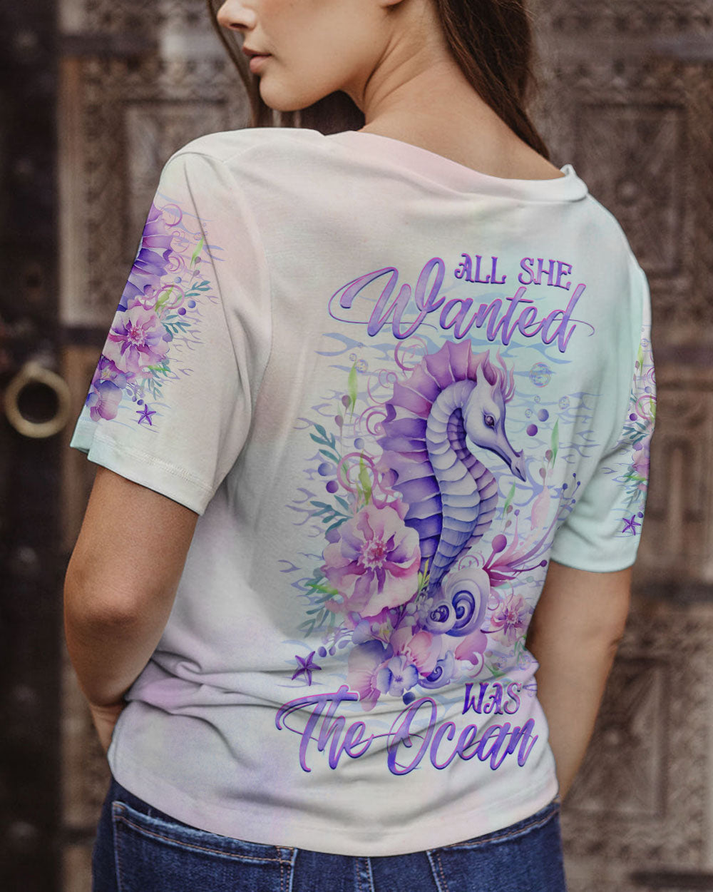 BLISSCORNERS ALL SHE WANTED WAS THE OCEAN ALL OVER PRINT