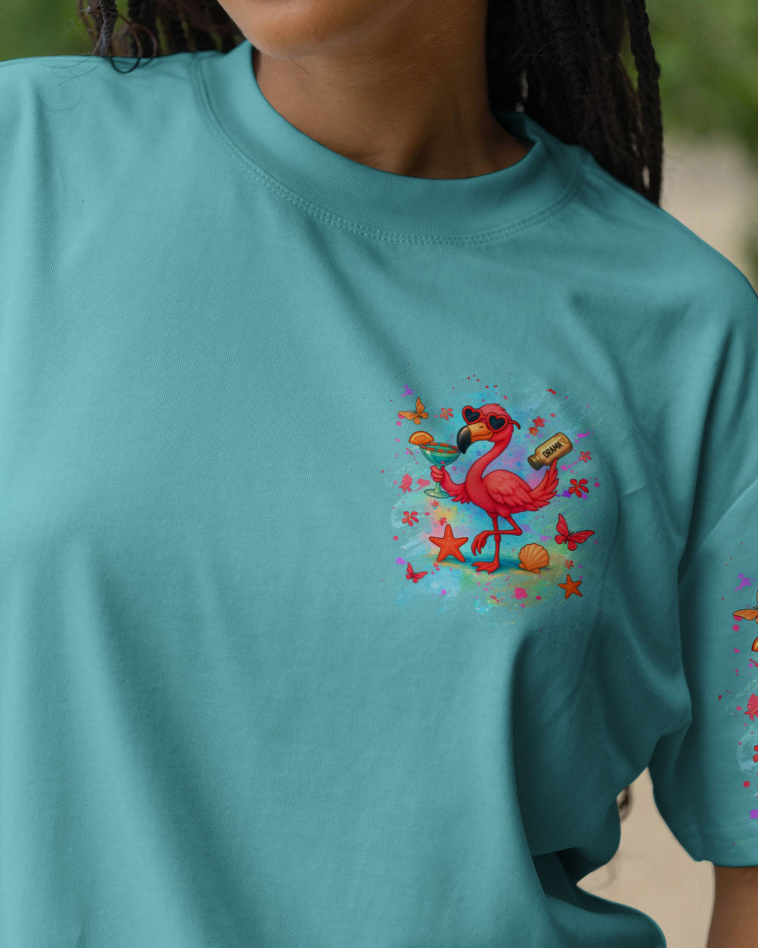 BLISSCORNERS DON'T BE SALTY FLAMINGO ALL OVER PRINT