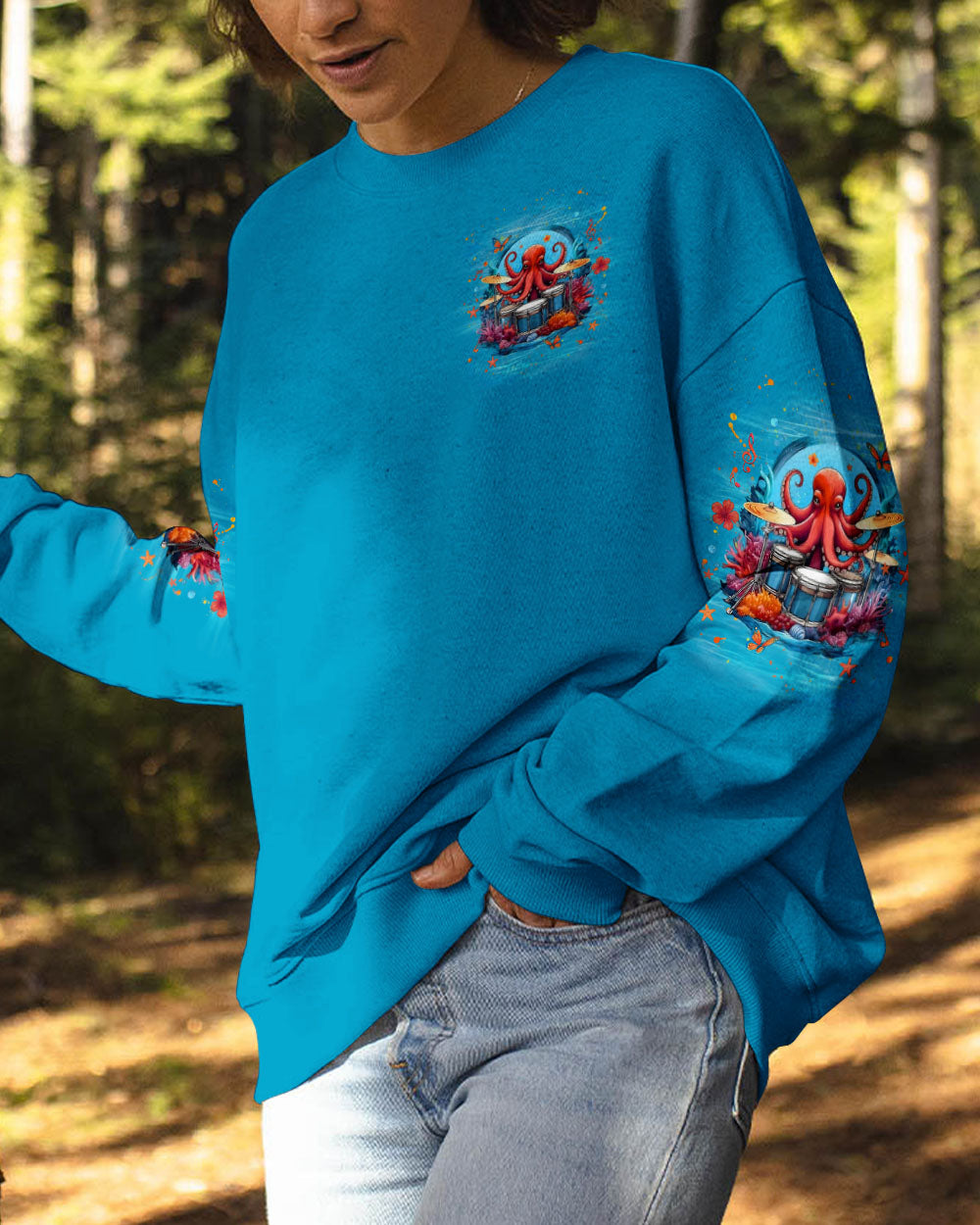 BLISSCORNERS DON'T WORRY BEACH HAPPY OCTOPUS ALL OVER PRINT