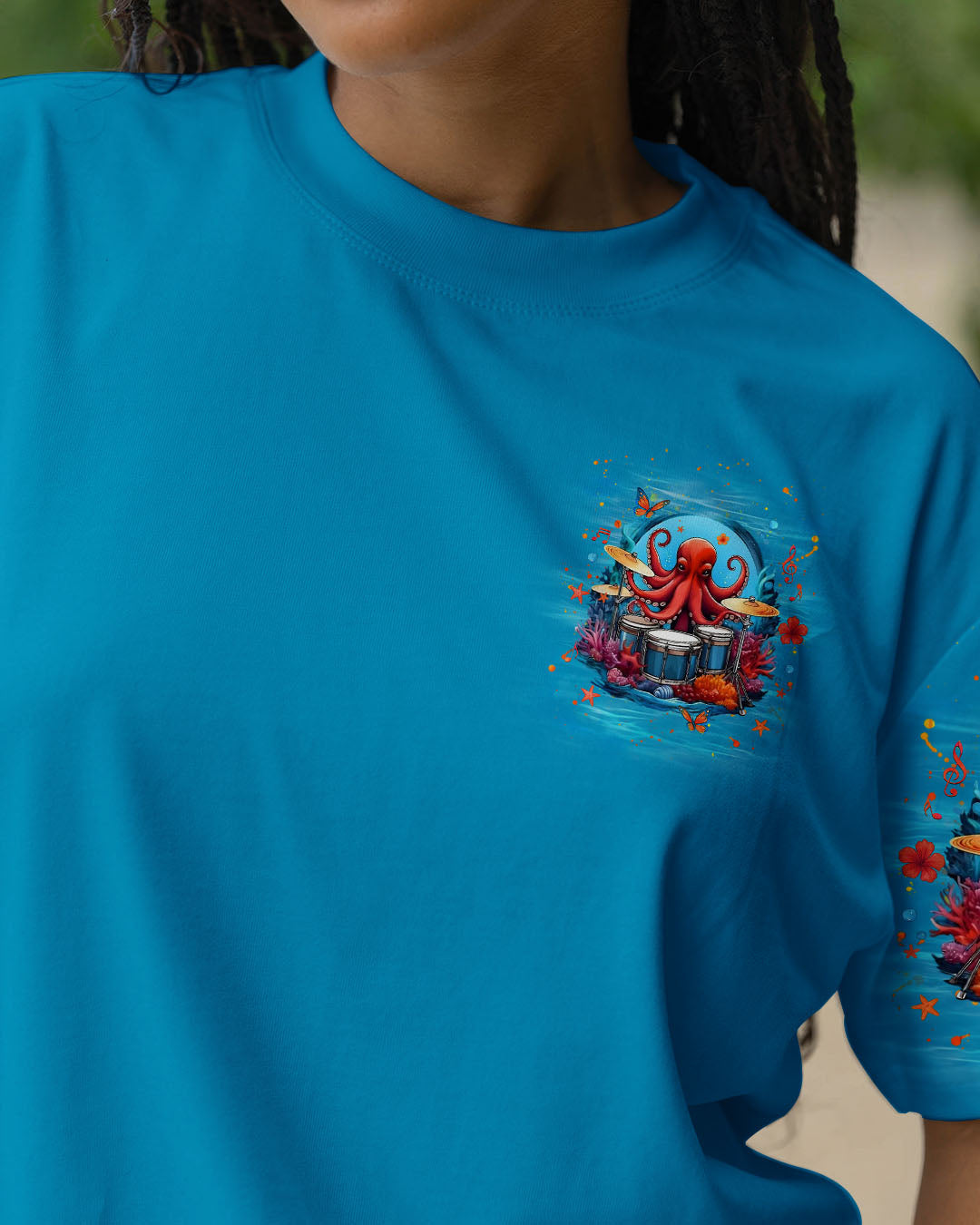 BLISSCORNERS DON'T WORRY BEACH HAPPY OCTOPUS ALL OVER PRINT