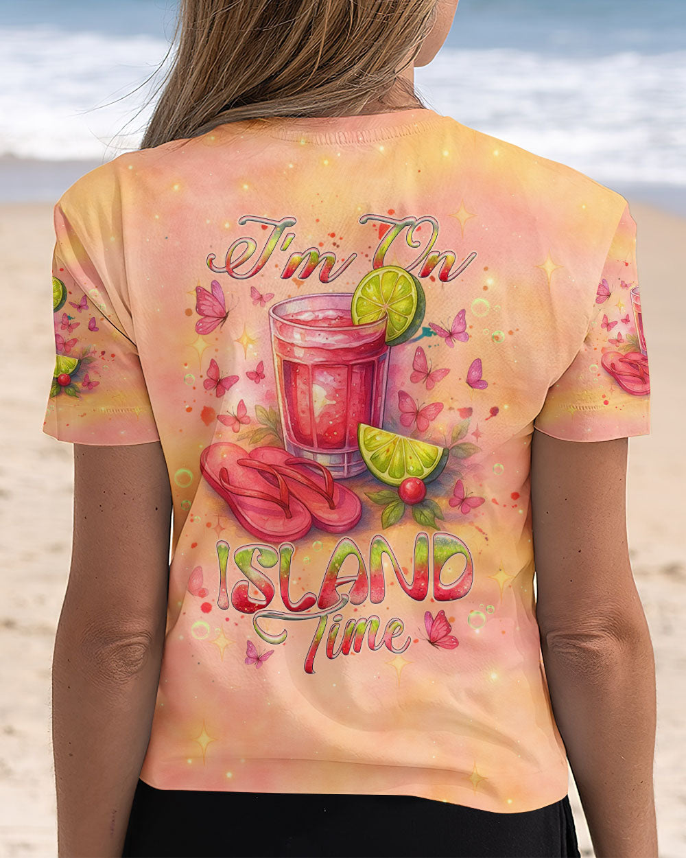 BLISSCORNERS I'M ON ISLAND TIME ALL OVER PRINT