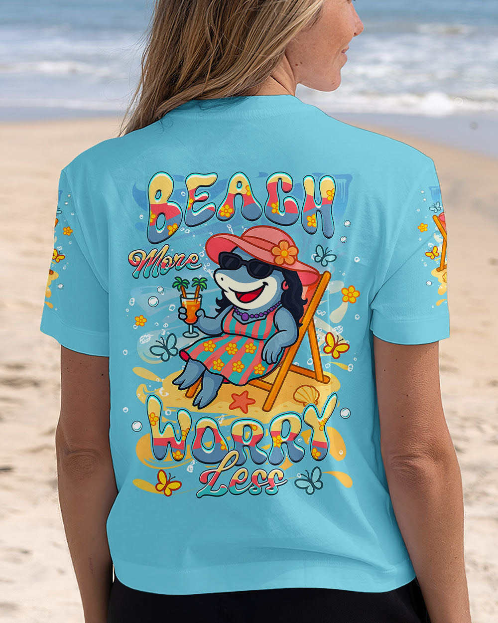 BLISSCORNERS BEACH MORE WORRY LESS ALL OVER PRINT