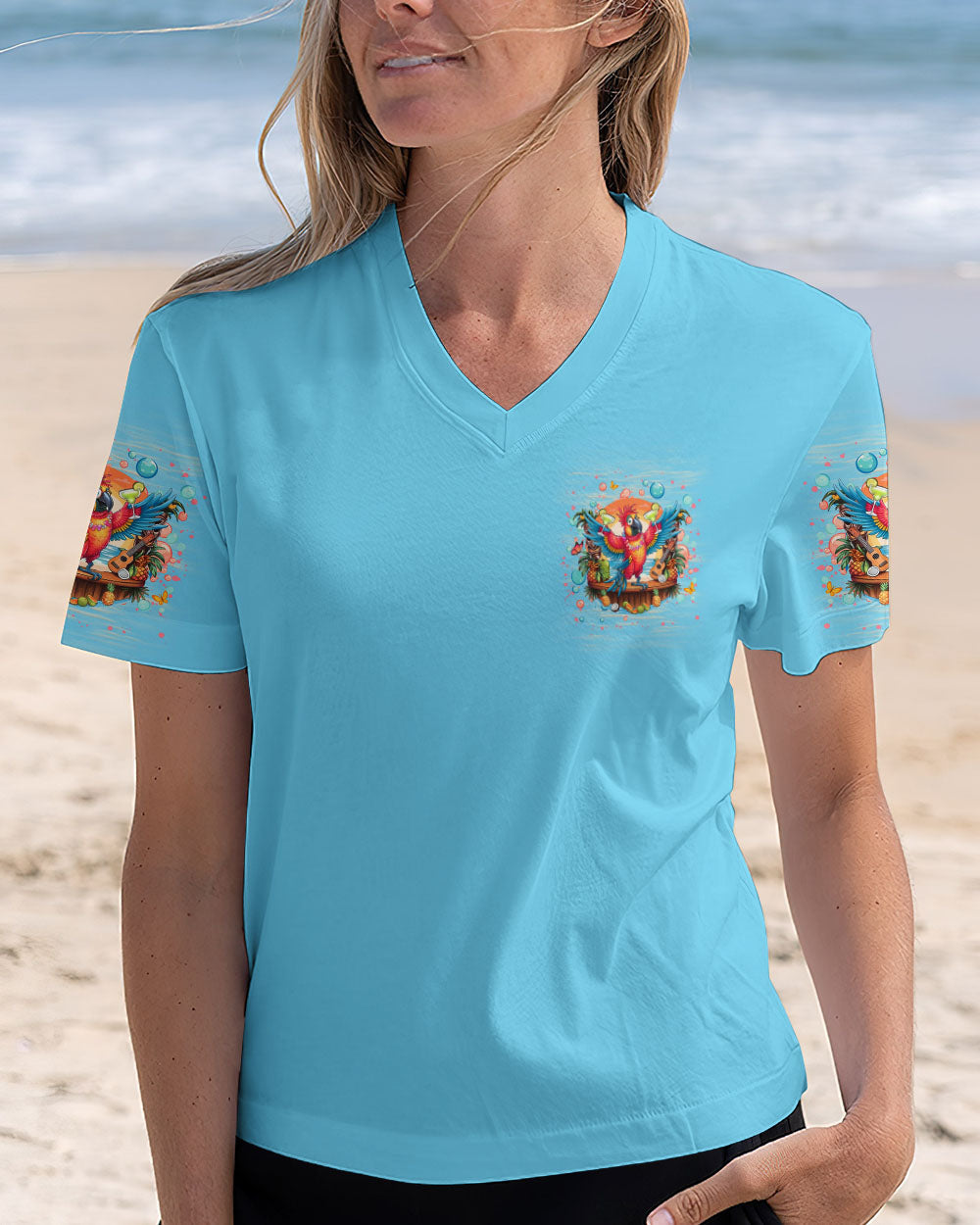 BLISSCORNERS IT'S 5 O'CLOCK SOMEWHERE PARROT ALL OVER PRINT