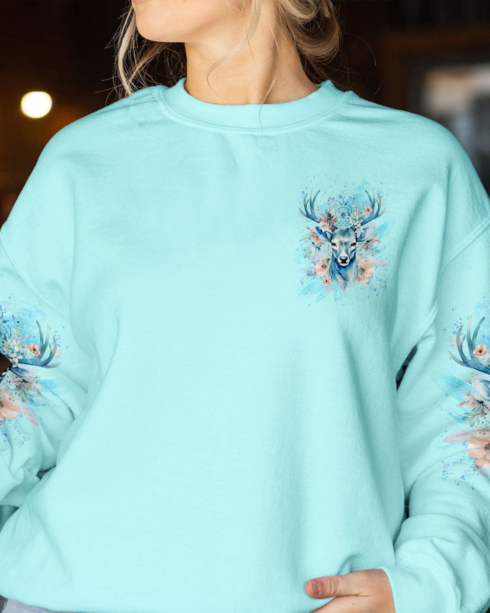 BLISSCORNERS THE CLOSER I GET TO NATURE DEER HUNTING ALL OVER PRINT