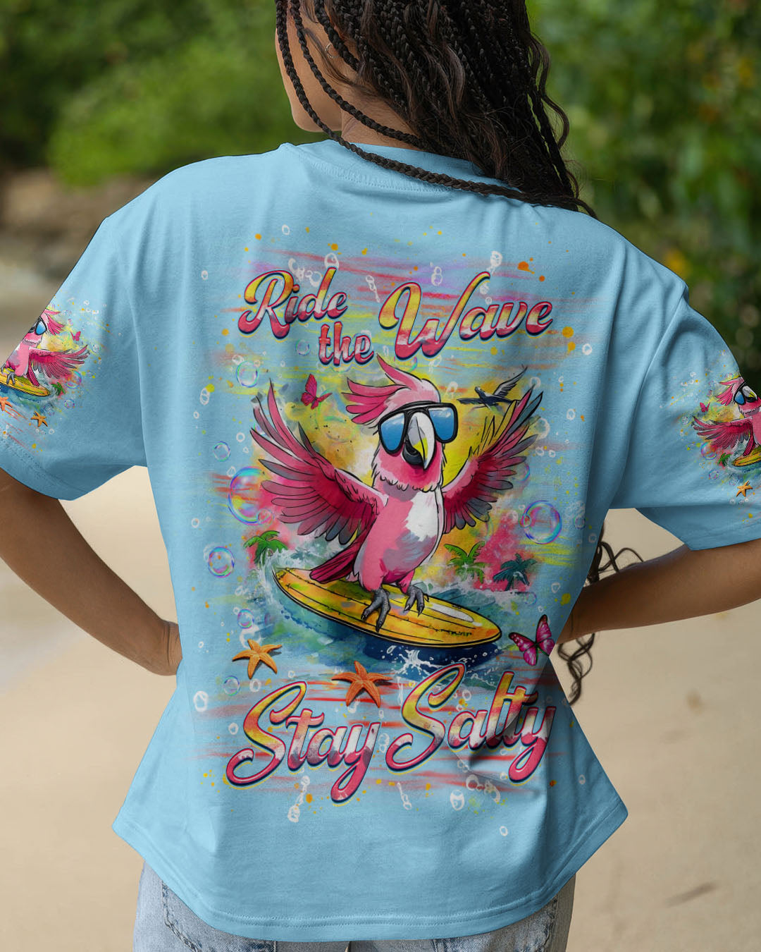 BLISSCORNERS RIDE THE WAVE STAY SALTY ALL OVER PRINT