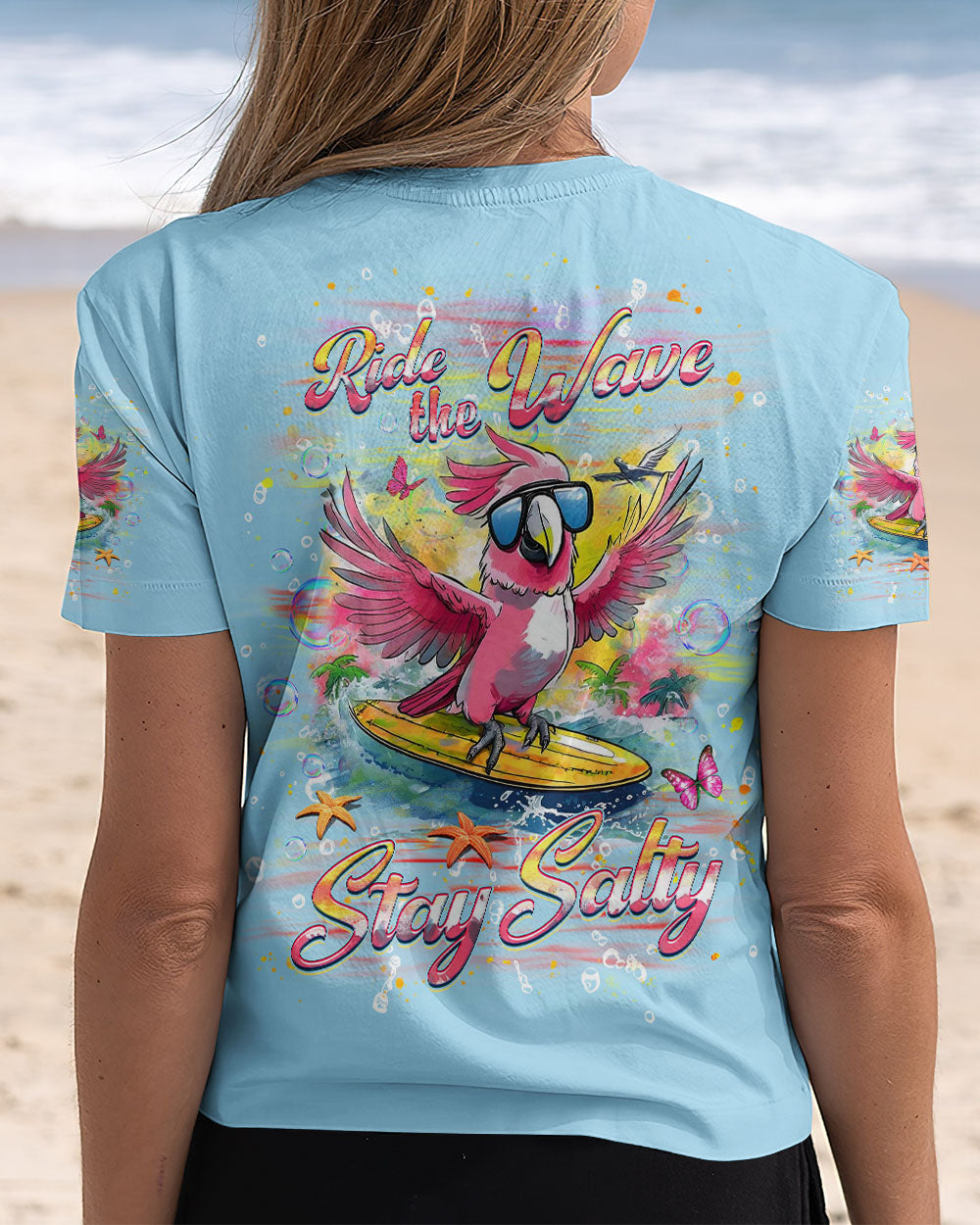 BLISSCORNERS RIDE THE WAVE STAY SALTY ALL OVER PRINT