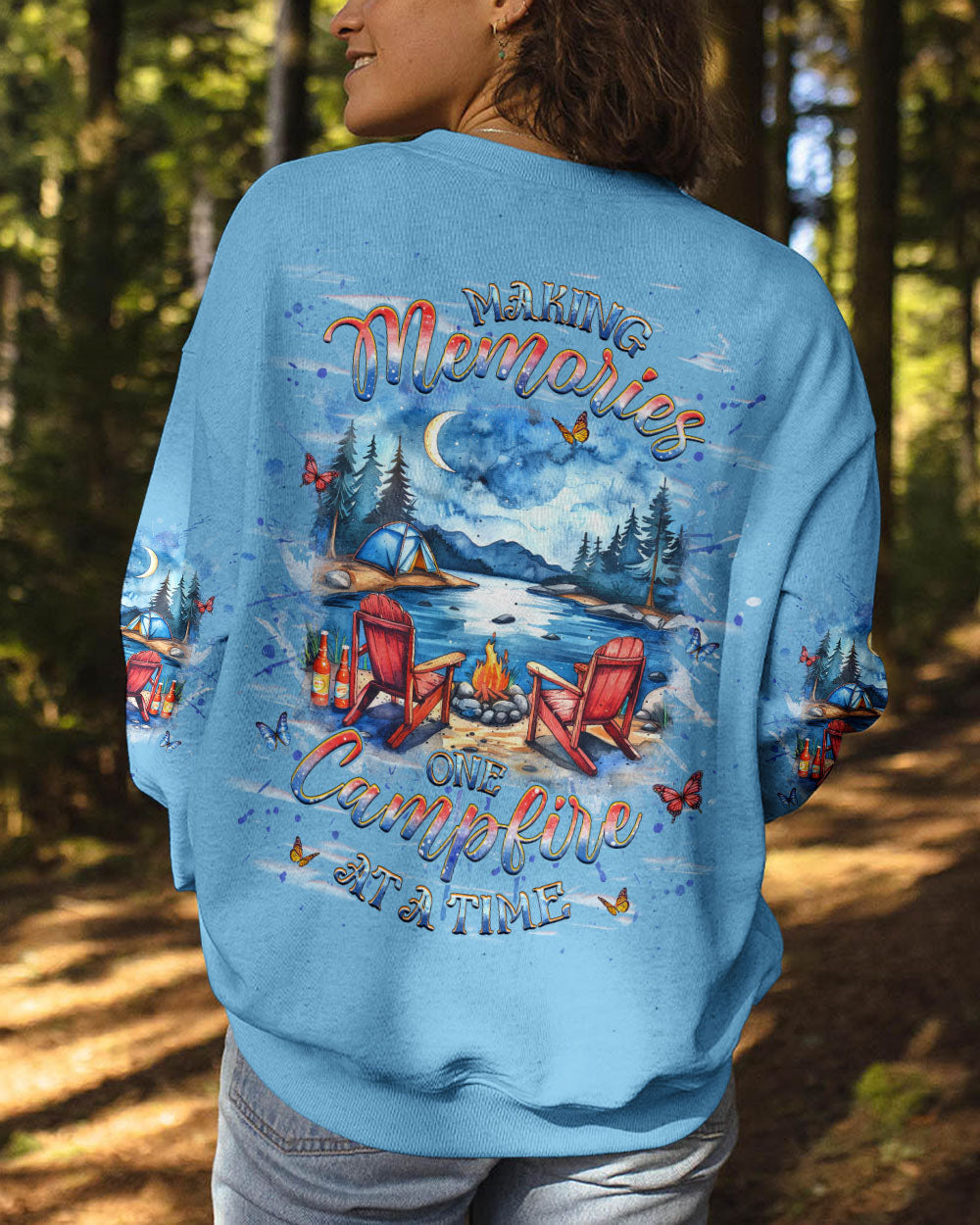 BLISSCORNERS MAKING MEMORIES ONE CAMPFIRE AT A TIME ALL OVER PRINT