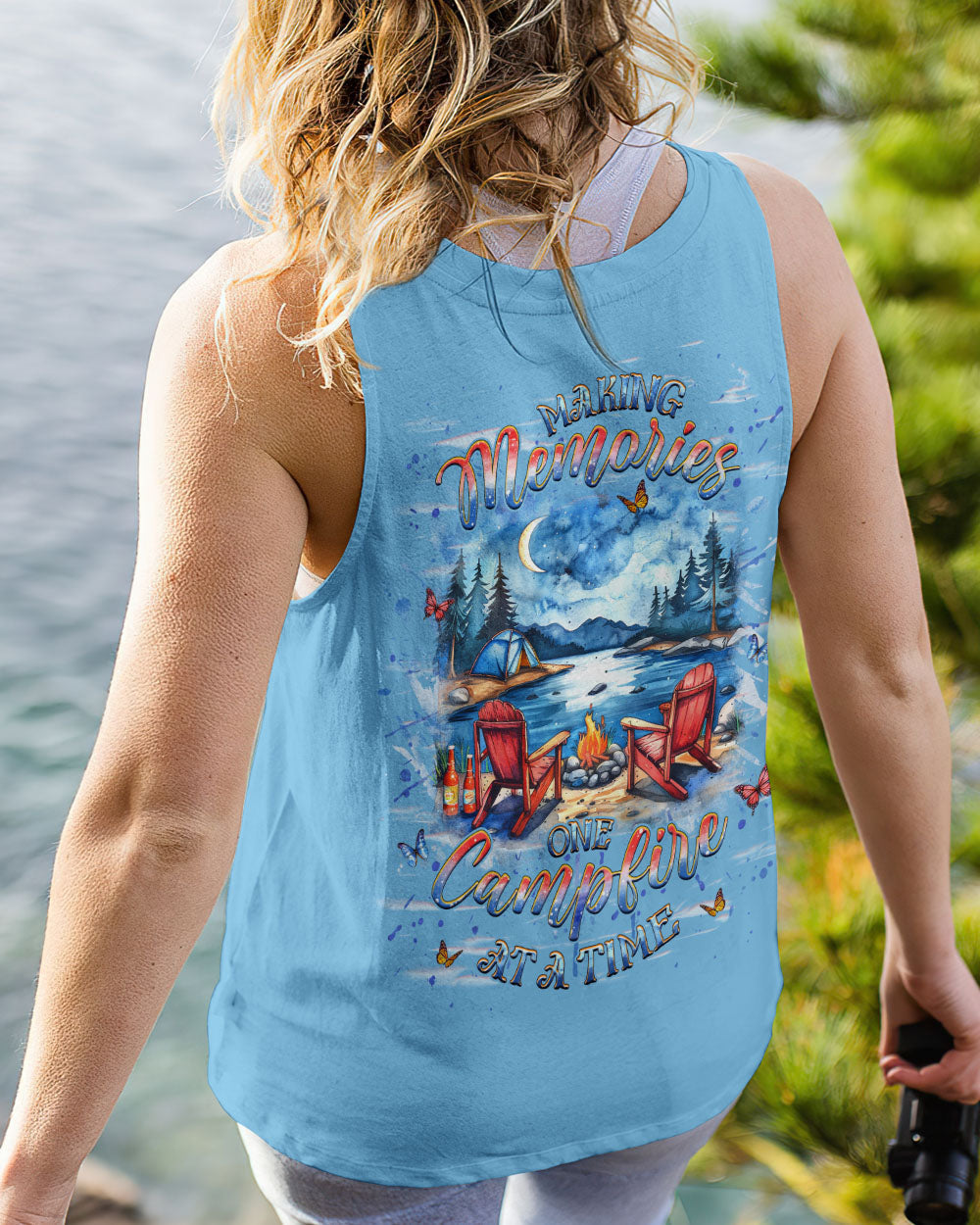 BLISSCORNERS MAKING MEMORIES ONE CAMPFIRE AT A TIME ALL OVER PRINT