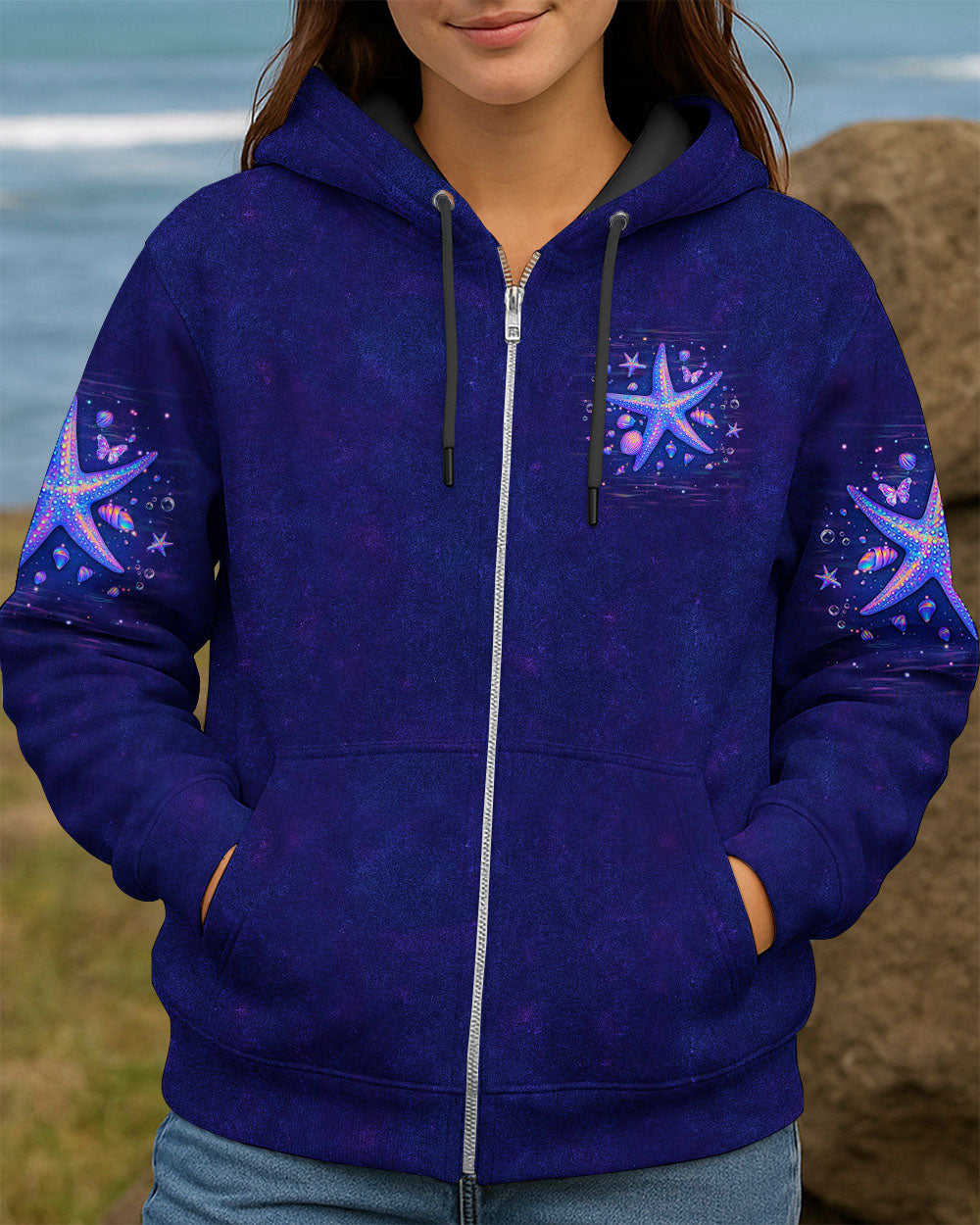 BLISSCORNERS SMELL THE SEA FEEL THE BREEZE STARFISH ALL OVER PRINT