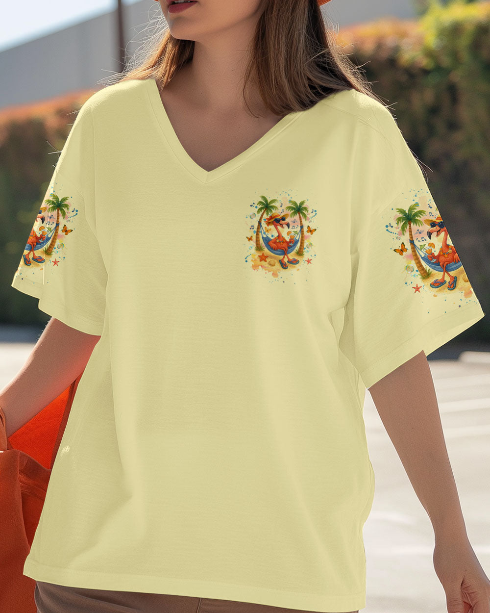 BLISSCORNERS IT'S 5 O'CLOCK SOMEWHERE FLAMINGO ALL OVER PRINT