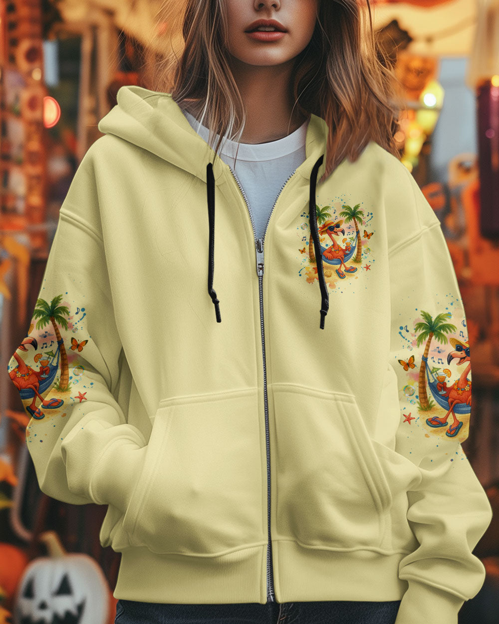 BLISSCORNERS IT'S 5 O'CLOCK SOMEWHERE FLAMINGO ALL OVER PRINT