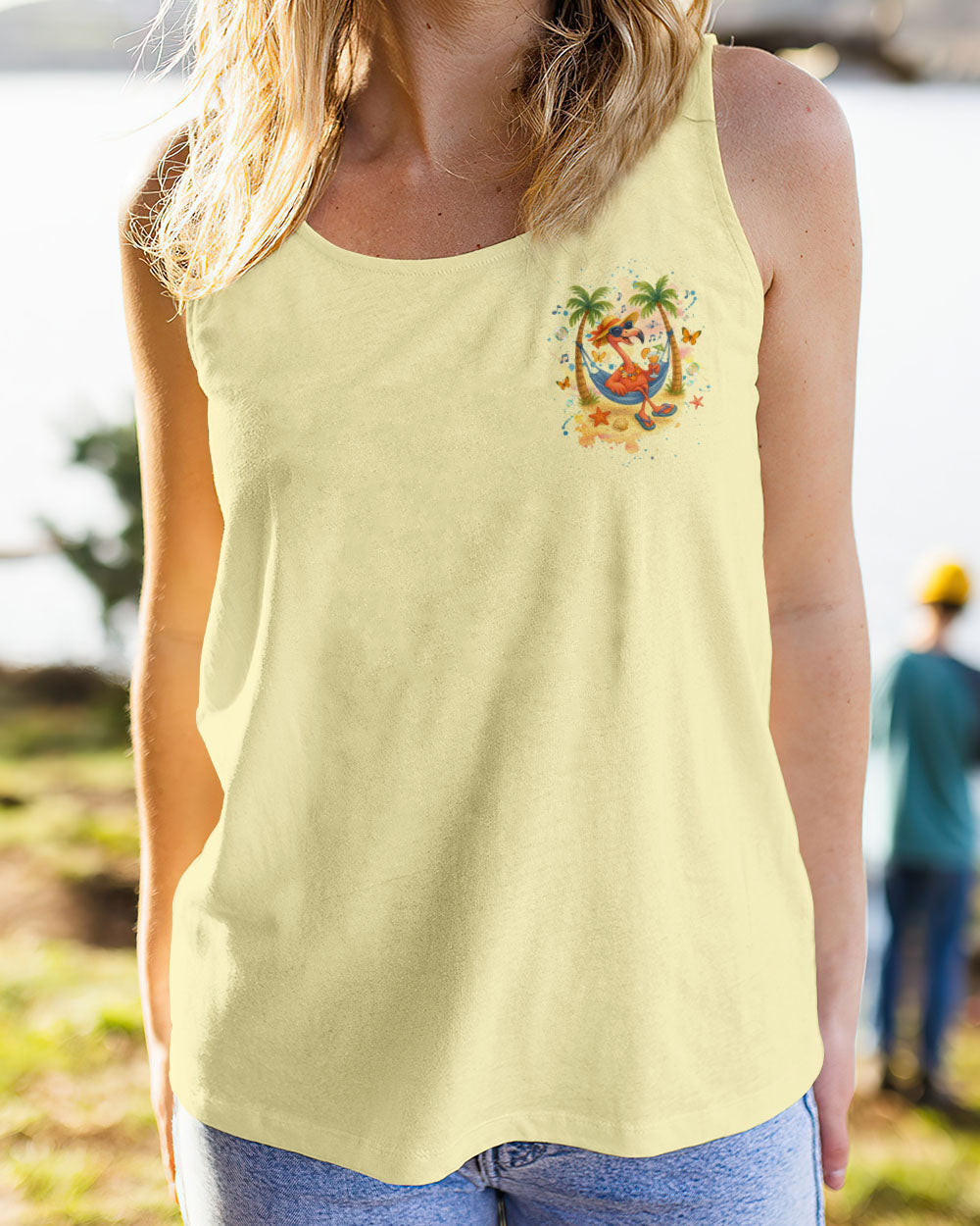 BLISSCORNERS IT'S 5 O'CLOCK SOMEWHERE FLAMINGO ALL OVER PRINT