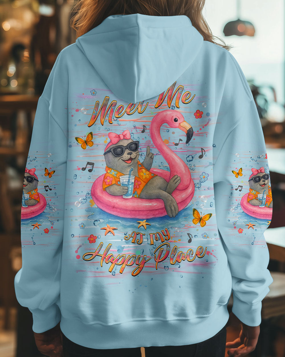BLISSCORNERS MEET ME AT MY HAPPY PLACE SEAL ALL OVER PRINT