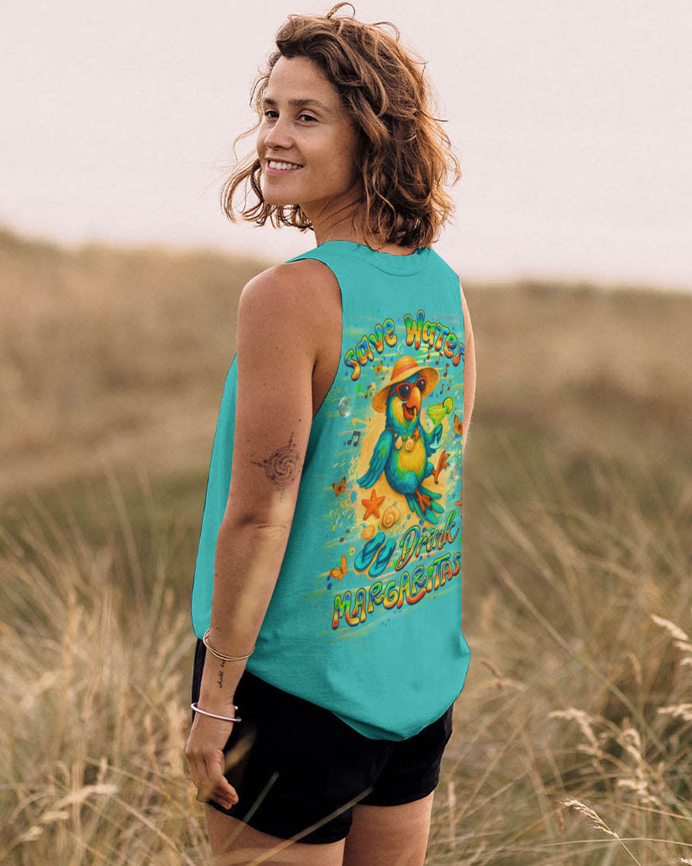 BLISSCORNERS SAVE WATER DRINK MARGARITAS ALL OVER PRINT