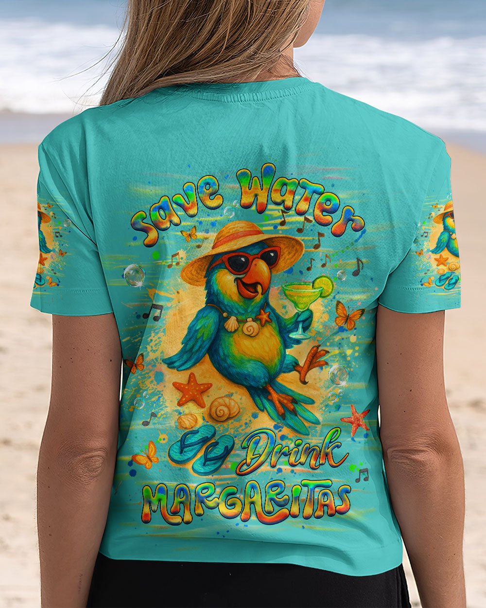 BLISSCORNERS SAVE WATER DRINK MARGARITAS ALL OVER PRINT