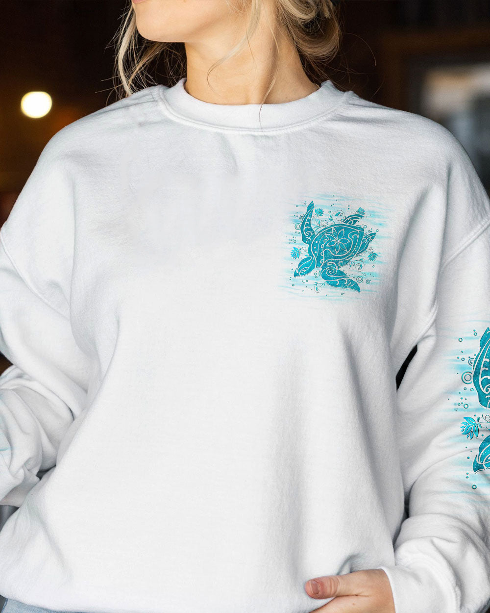 BLISSCORNERS I'M A TOES IN THE SAND KINDA GIRL TURTLE ALL OVER PRINT