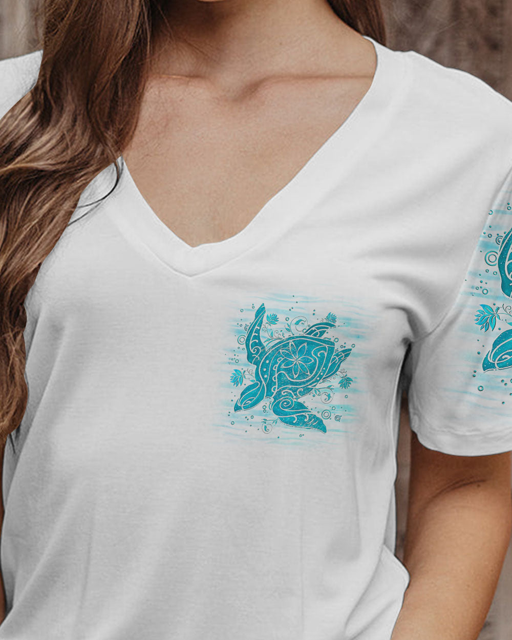 BLISSCORNERS I'M A TOES IN THE SAND KINDA GIRL TURTLE ALL OVER PRINT