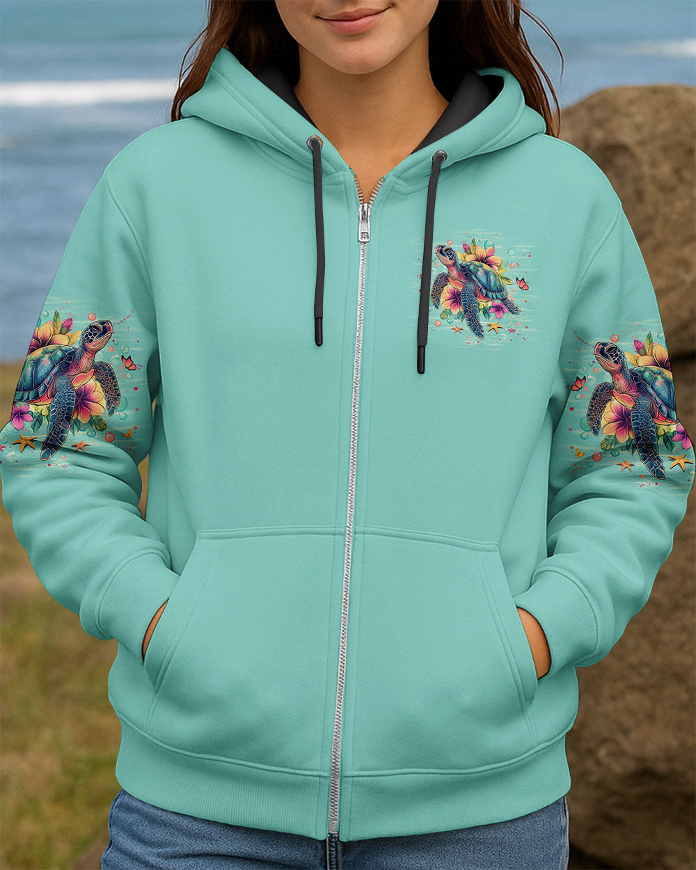 BLISSCORNERS SANDY TOES SUNKISSED NOSE TURTLE ALL OVER PRINT