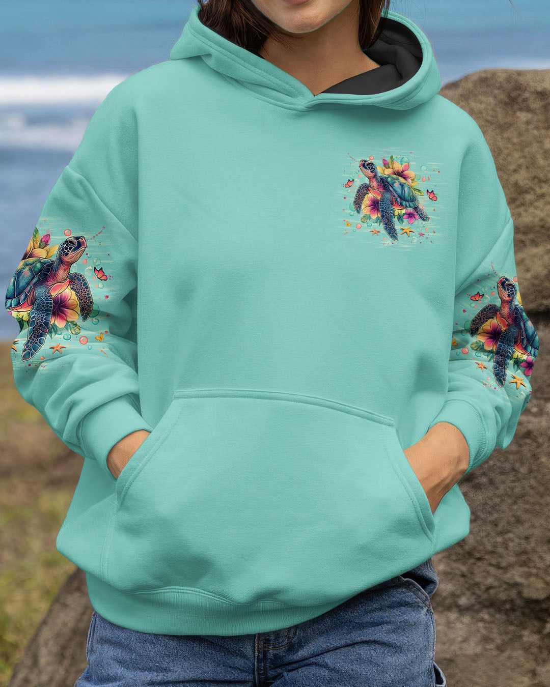 BLISSCORNERS SANDY TOES SUNKISSED NOSE TURTLE ALL OVER PRINT