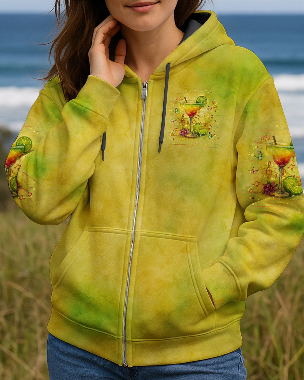 BLISSCORNERS SIPPIN’ PRETTY IN PARADISE ALL OVER PRINT