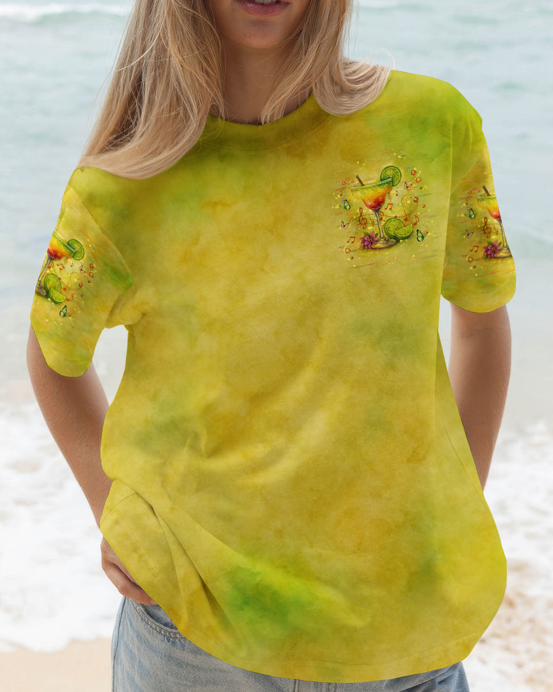 BLISSCORNERS SIPPIN’ PRETTY IN PARADISE ALL OVER PRINT