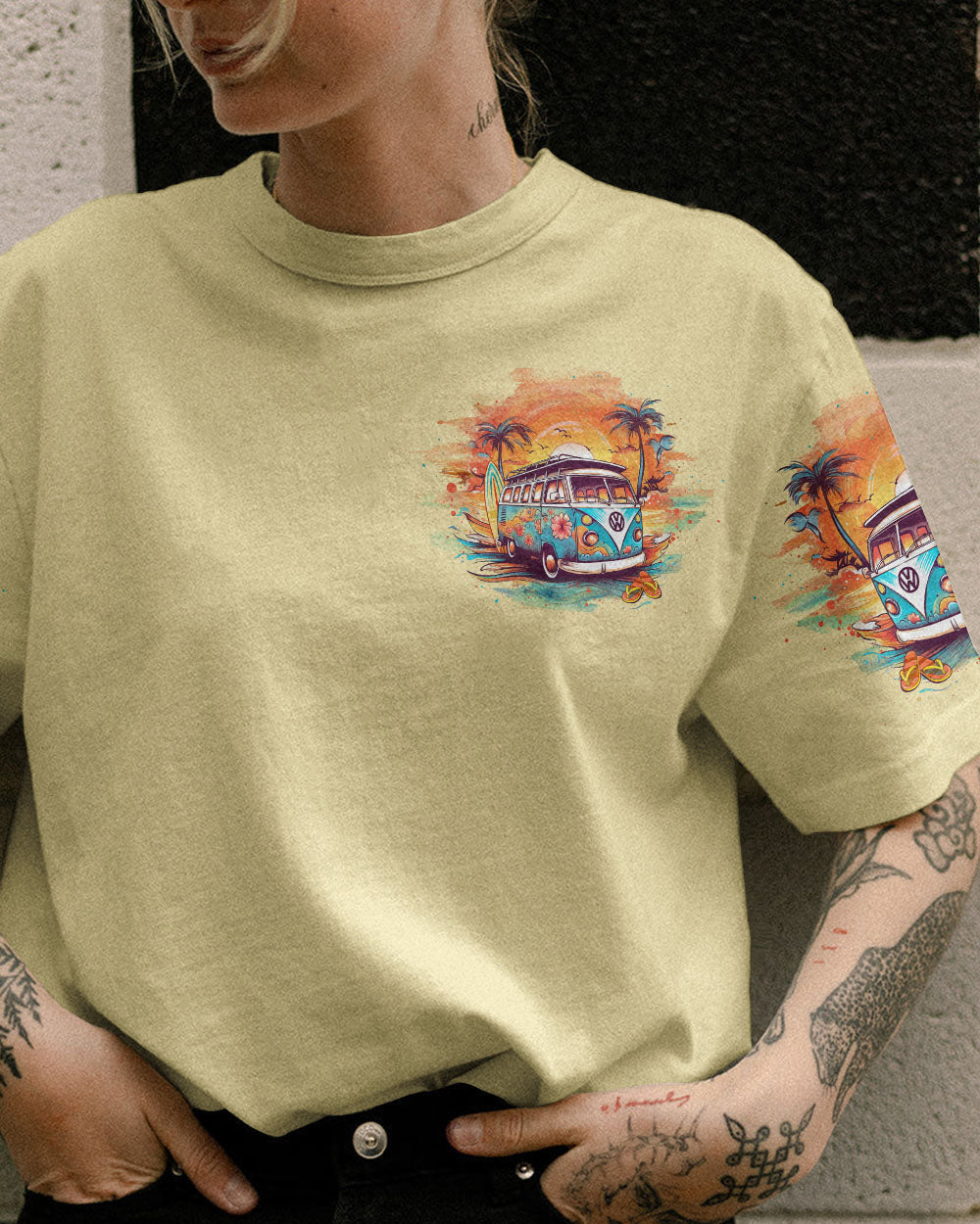 BLISSCORNERS LET'S GO SOMEWHERE THE SUN KISSES THE OCEAN ALL OVER PRINT