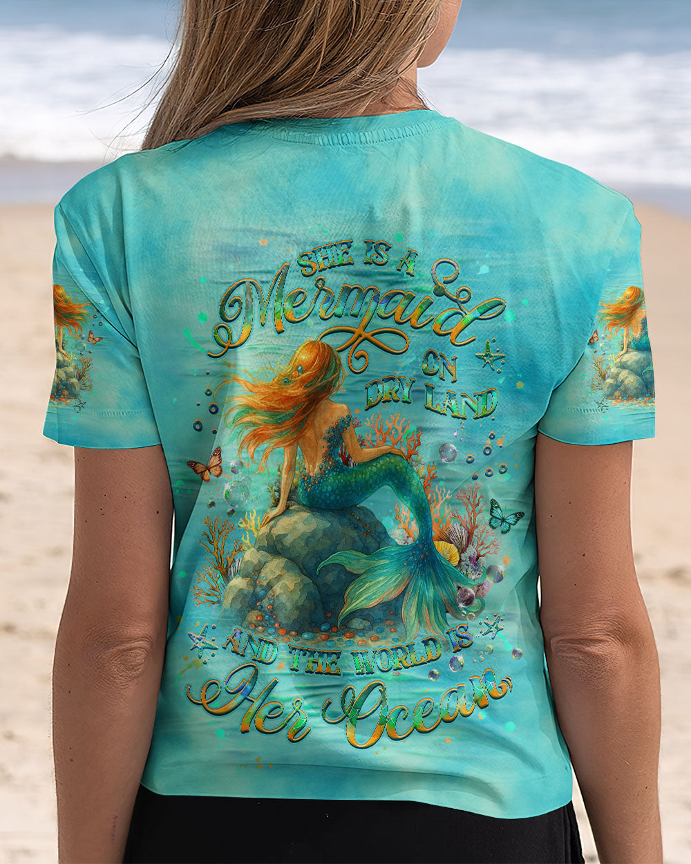 BLISSCORNERS SHE IS A MERMAID ALL OVER PRINT