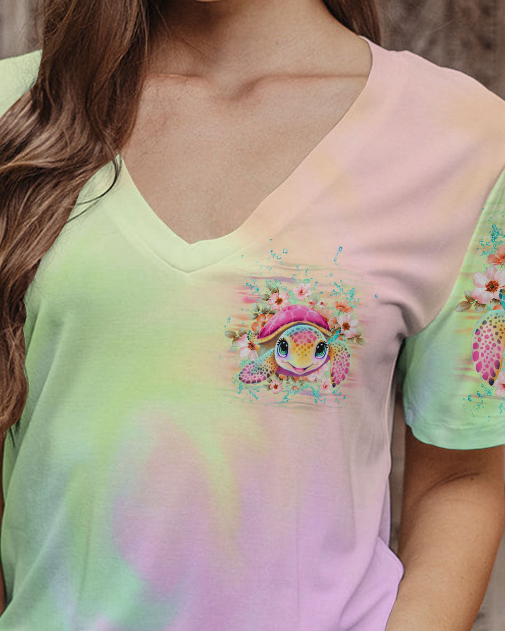 BLISSCORNERS SMELL THE SEA FEEL THE BREEZE TURTLE ALL OVER PRINT
