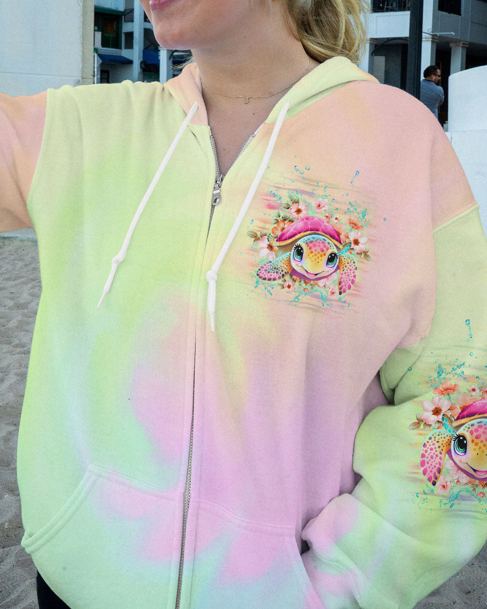BLISSCORNERS SMELL THE SEA FEEL THE BREEZE TURTLE ALL OVER PRINT