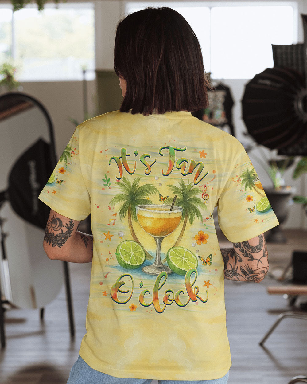 BLISSCORNERS IT'S TAN O'CLOCK ALL OVER PRINT