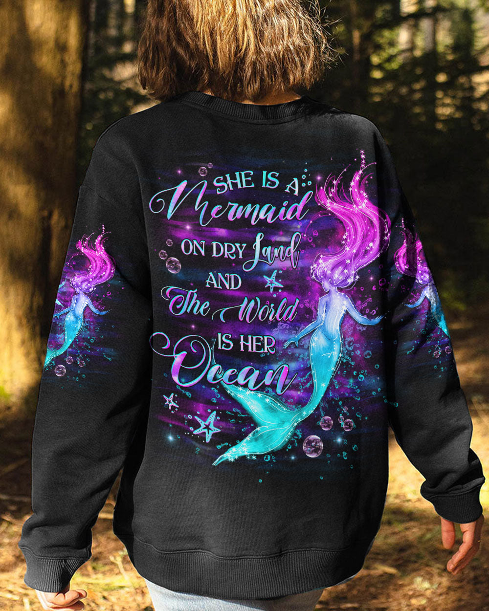 BLISSCORNERS SHE IS A MERMAID ALL OVER PRINT