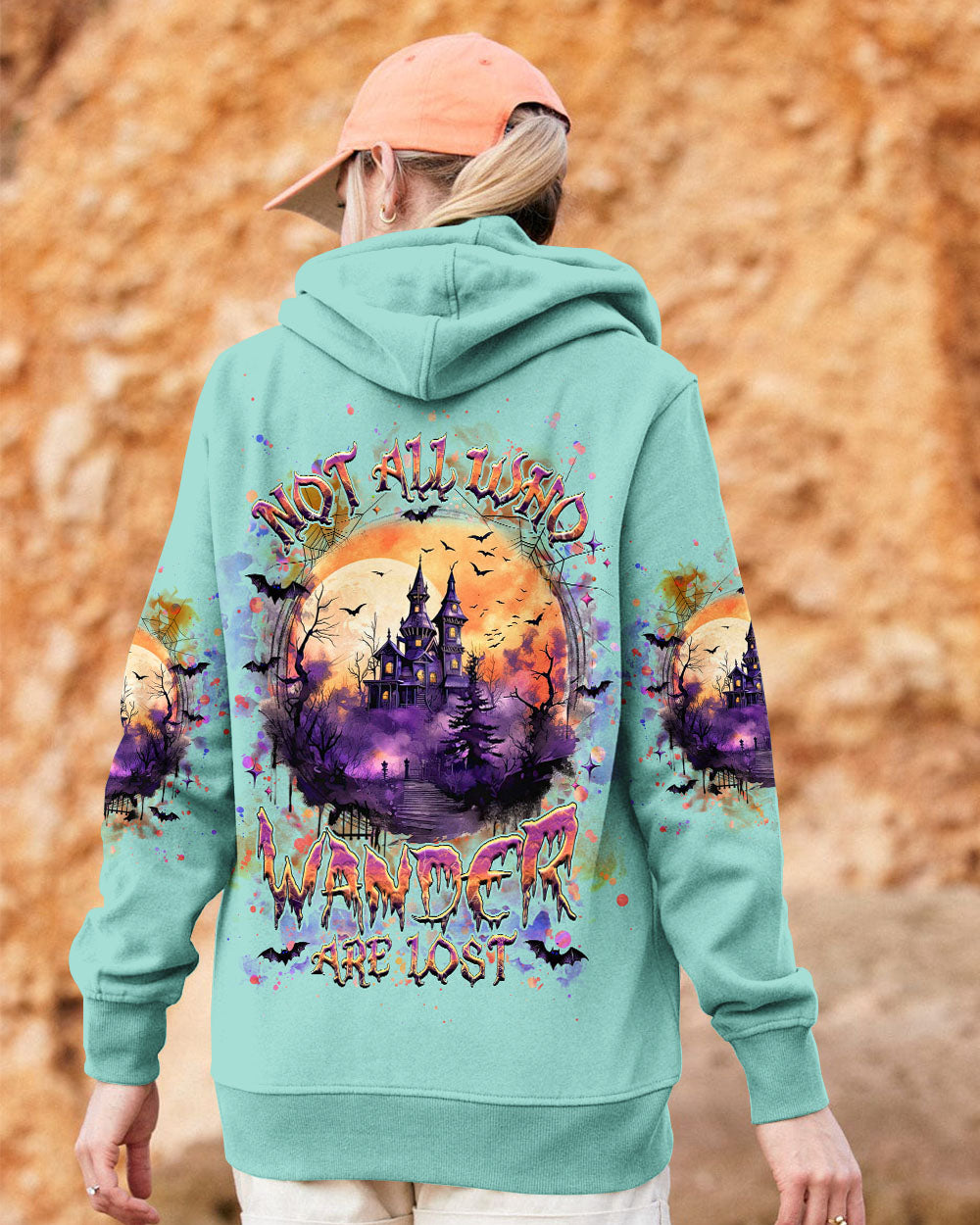BLISSCORNERS NOT ALL WHO WANDER ARE LOST HALLOWEEN ALL OVER PRINT