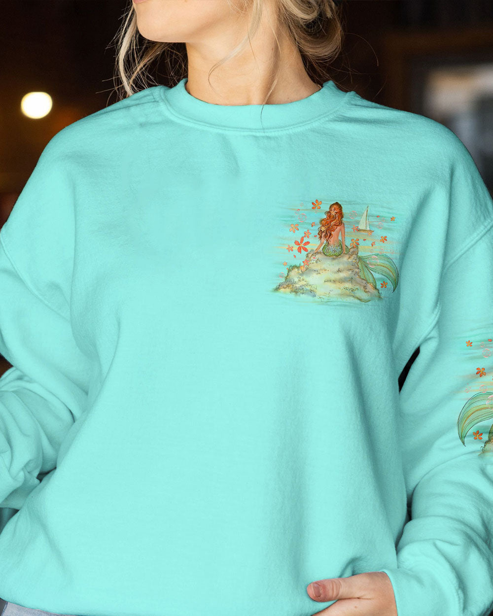 BLISSCORNERS I WANT TO BE WHERE THE PEOPLE AREN'T MERMAID ALL OVER PRINT