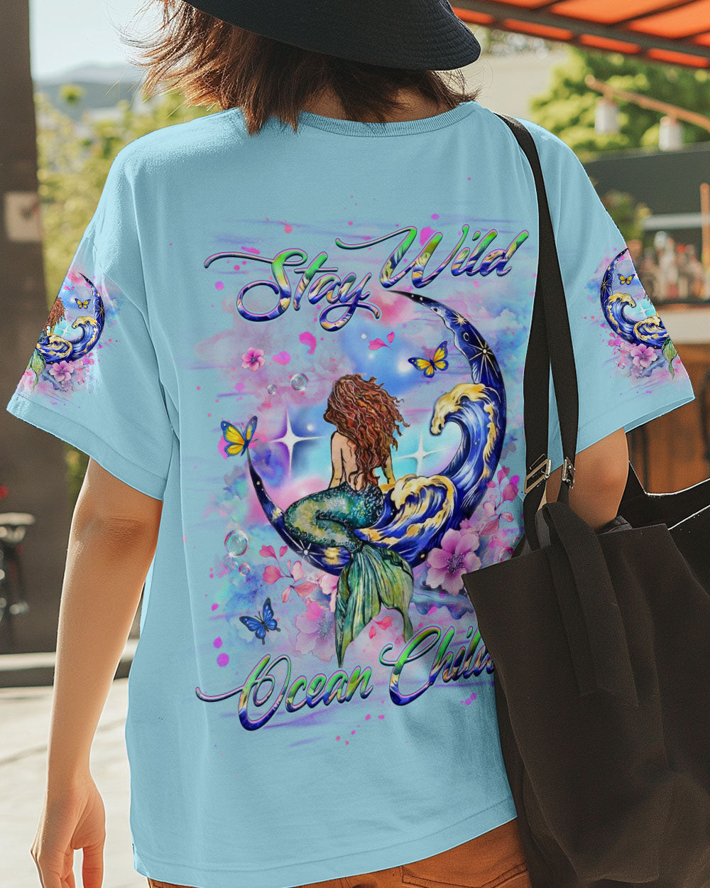 BLISSCORNERS STAY WILD OCEAN CHILD MERMAID ALL OVER PRINT
