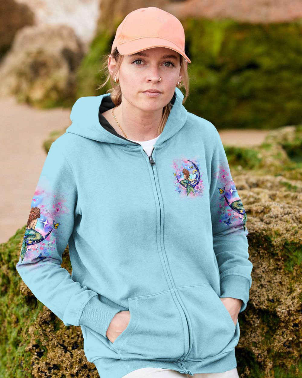 BLISSCORNERS STAY WILD OCEAN CHILD MERMAID ALL OVER PRINT