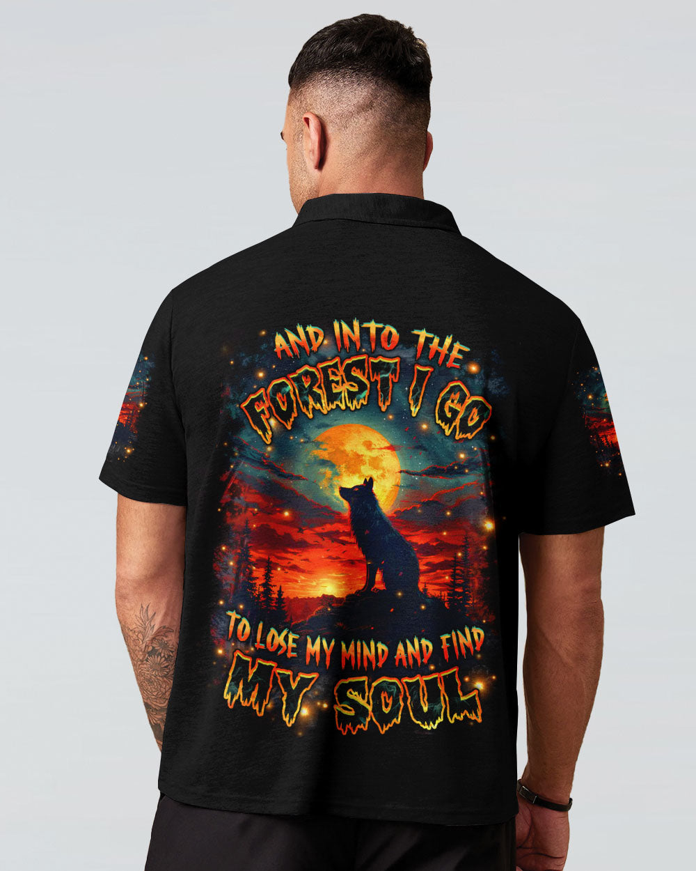 BLISSCORNERS AND INTO THE FOREST I GO WOLF ALL OVER PRINT