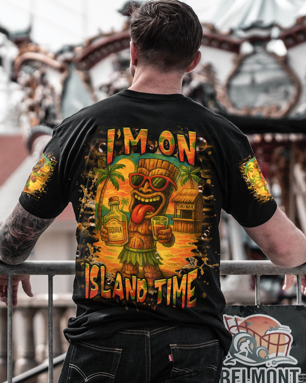 BLISSCORNERS I'M ON ISLAND TIME TIKI ALL OVER PRINT