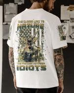 BLISSCORNERS THE CLOSER I GET TO NATURE DEER HUNTING ALL OVER PRINT