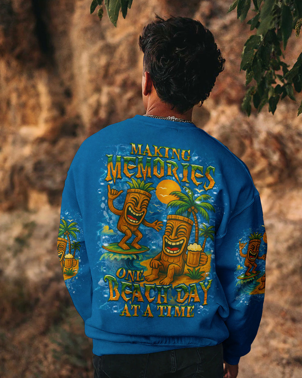 BLISSCORNERS MAKING MEMORIES ONE BEACH DAY AT A TIME TIKI ALL OVER PRINT