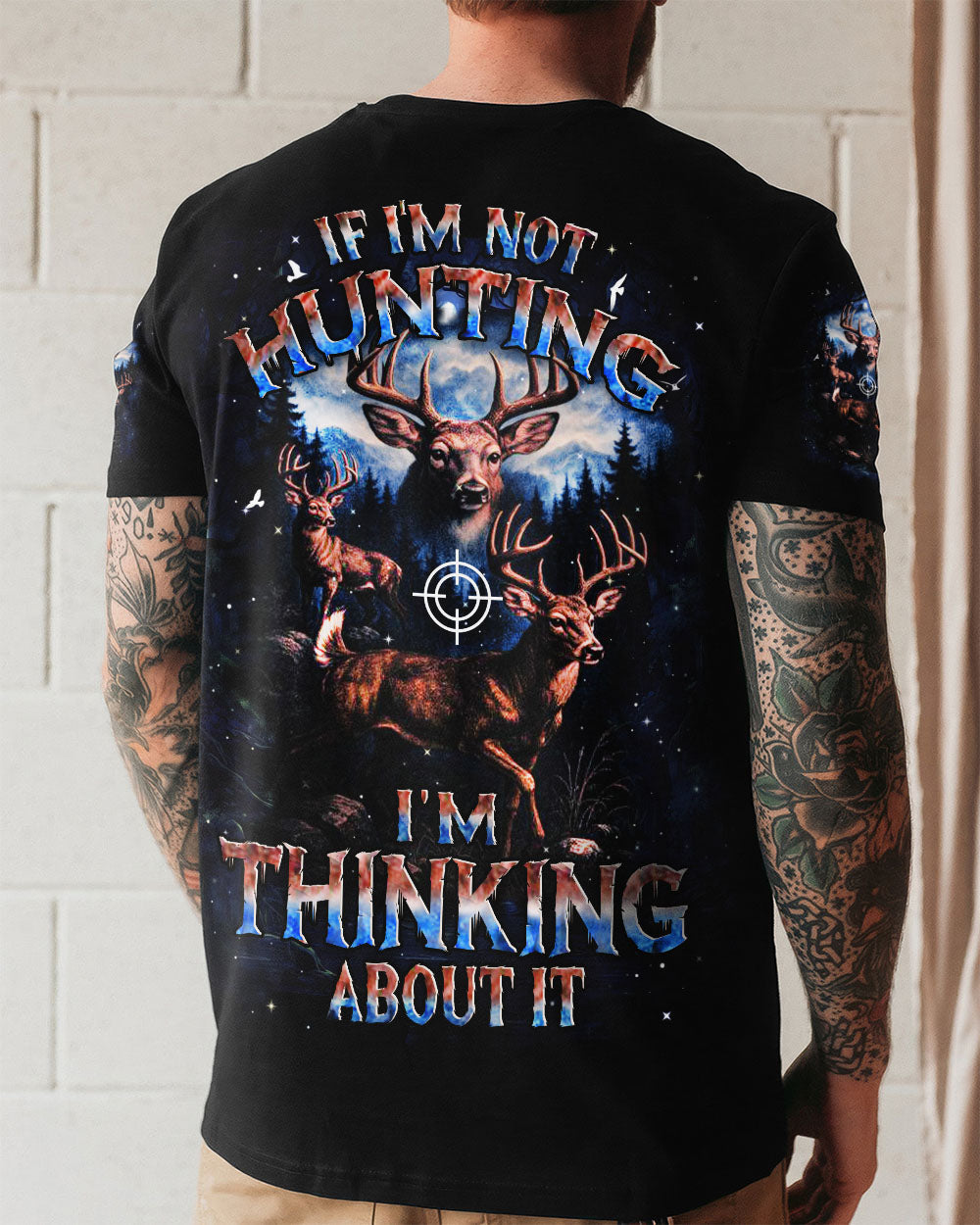 BLISSCORNERS IF I'M NOT HUNTING DEER ALL OVER PRINT