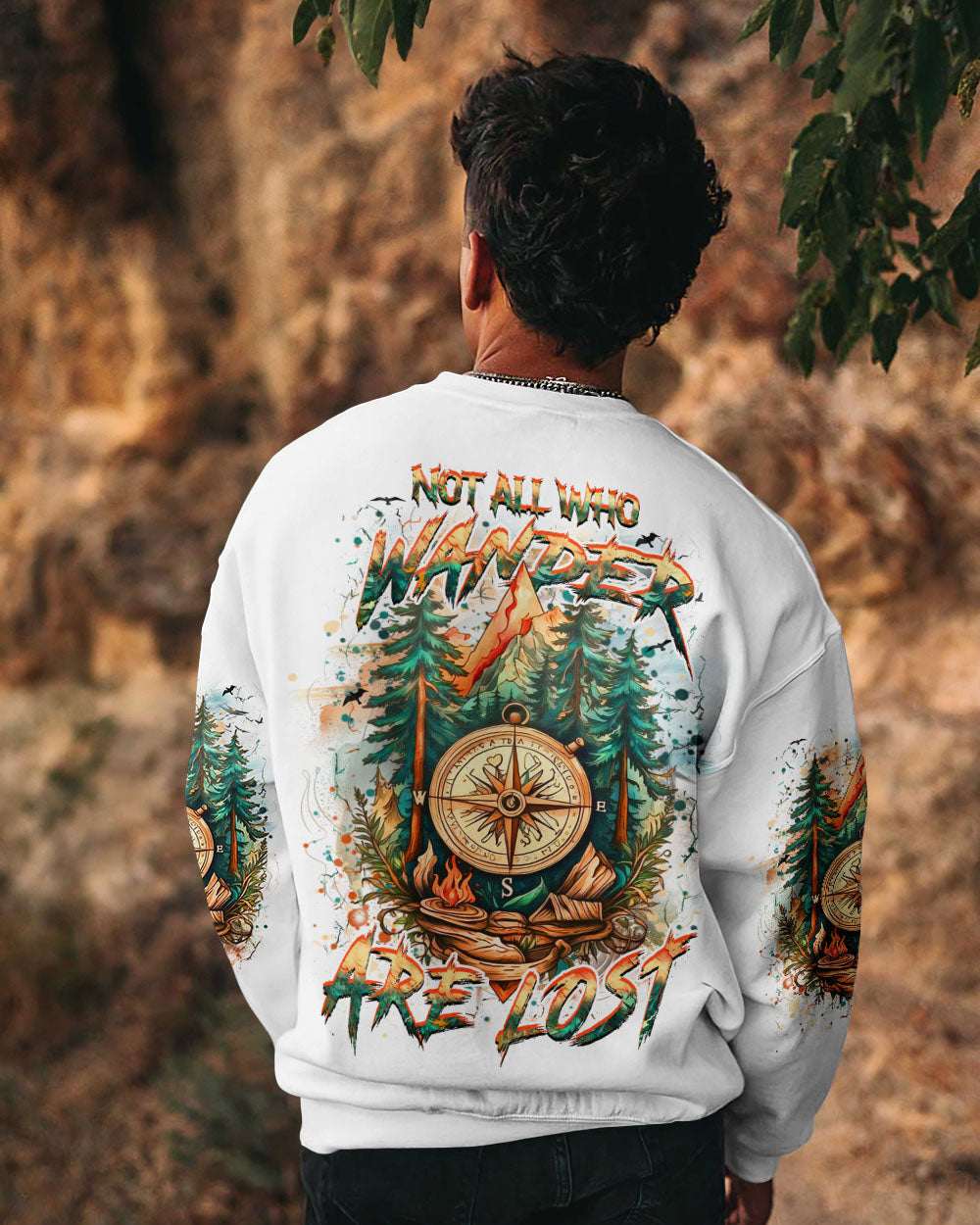 BLISSCORNERS NOT ALL WHO WANDER ARE LOST ALL OVER PRINT