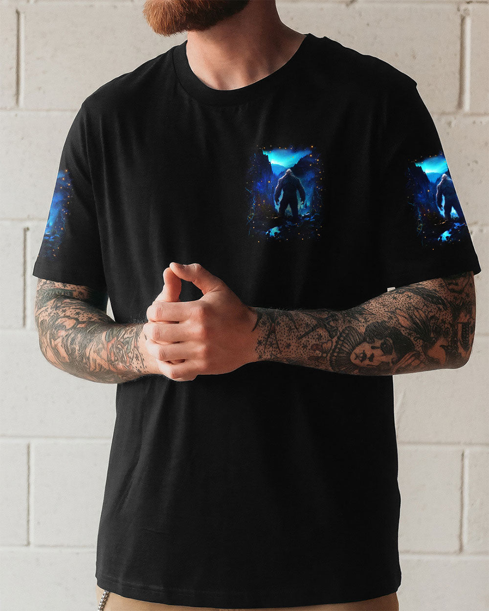 BLISSCORNERS THE MOUNTAINS ARE CALLING BIGFOOT ALL OVER PRINT