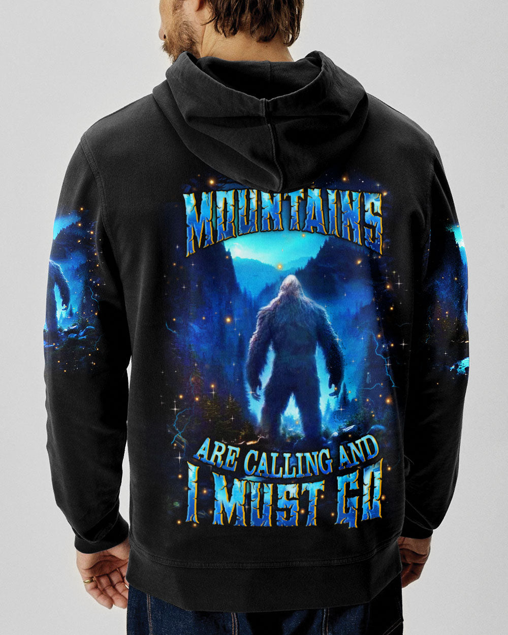 BLISSCORNERS THE MOUNTAINS ARE CALLING BIGFOOT ALL OVER PRINT