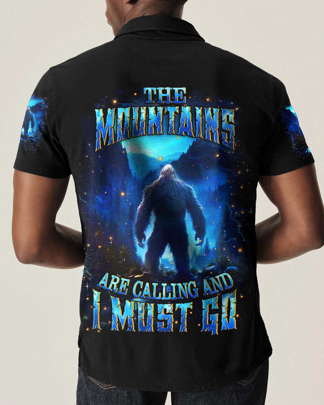 BLISSCORNERS THE MOUNTAINS ARE CALLING BIGFOOT ALL OVER PRINT