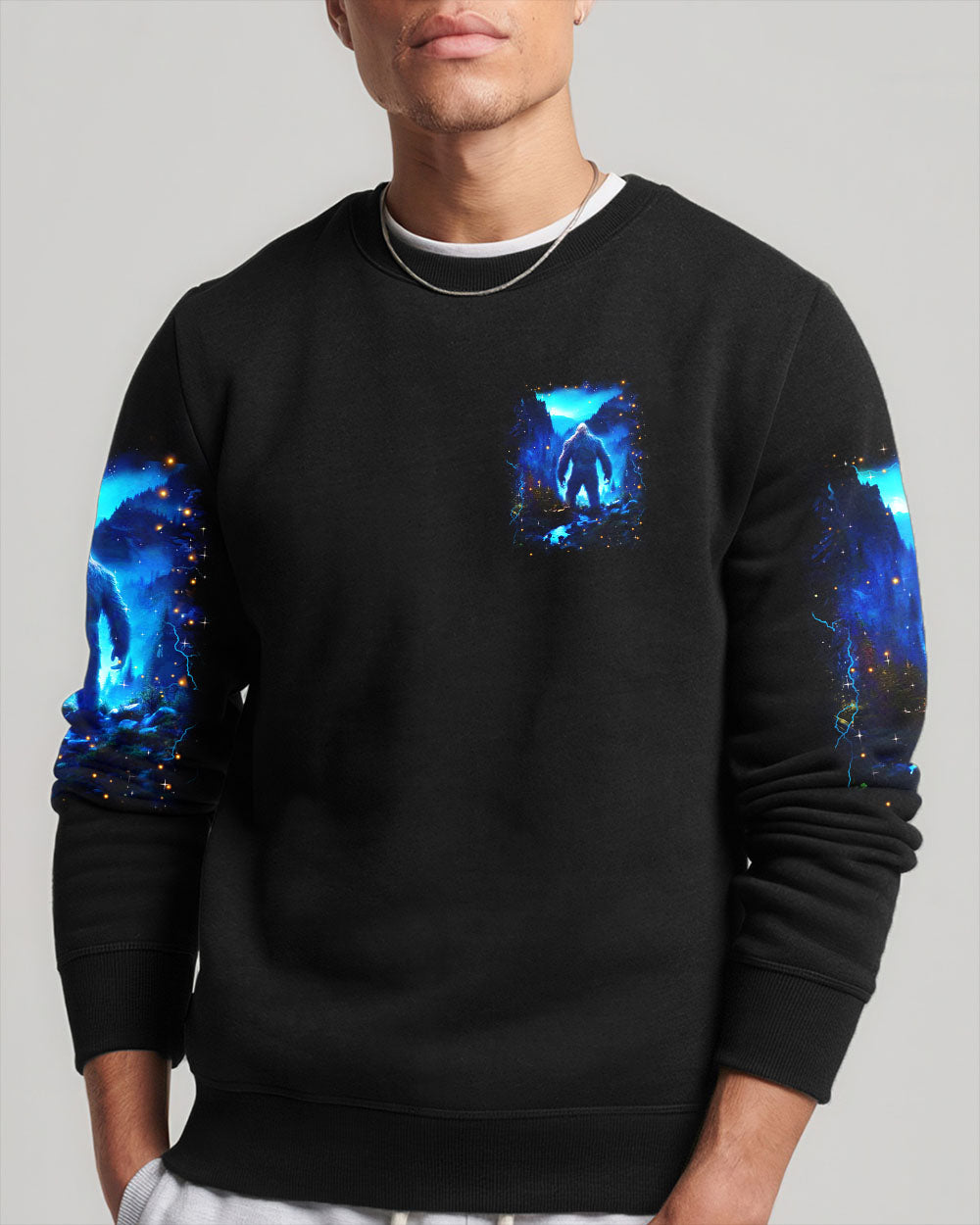 BLISSCORNERS THE MOUNTAINS ARE CALLING BIGFOOT ALL OVER PRINT