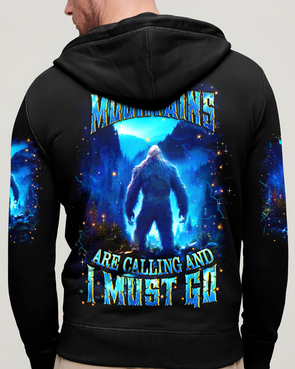 BLISSCORNERS THE MOUNTAINS ARE CALLING BIGFOOT ALL OVER PRINT